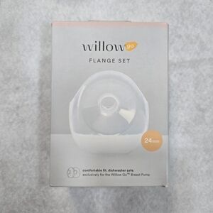 Willow Clear Flanges with Pink and Mint Accents